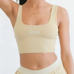 Boutine LA ACTIVEWEAR Tan Varsity Tennis Skirt