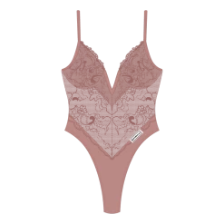 ChooksLA Deep Taupe Lace Bodysuit UNDERWEAR