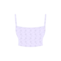 Boutine LA MATCHING SETS Lavender Eyelet Lace Backless Top