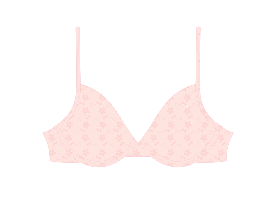 Boutine LA MATCHING SETS Daisy Pink Lace Bustier Top