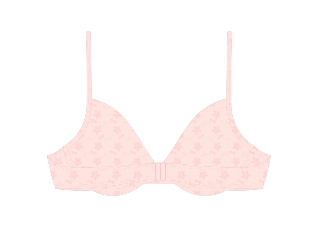 Boutine LA MATCHING SETS Daisy Pink Lace Bustier Top