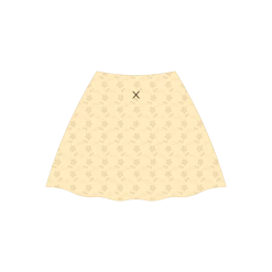 Boutine LA Creme Eyelet Lace Mini Skirt