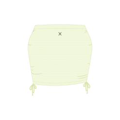 Boutine LA Ocean Blue Mesh Mini Skirt