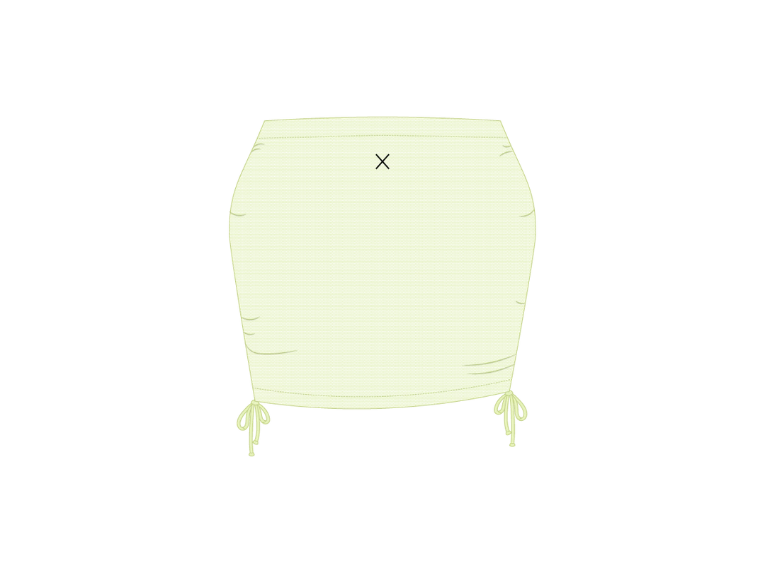 Boutine LA Ocean Blue Mesh Mini Skirt