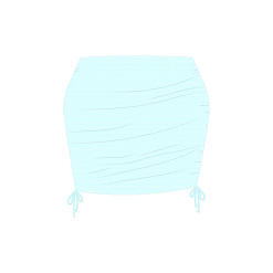 Boutine LA OFF-Blue Mesh Mini Skirt