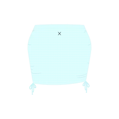 Boutine LA OFF-Blue Mesh Mini Skirt