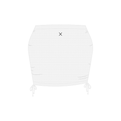 Boutine LA White Mesh Mini Skirt COVER-UPS