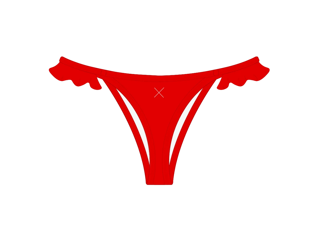 Boutine LA Rose Red Fringe Bottoms