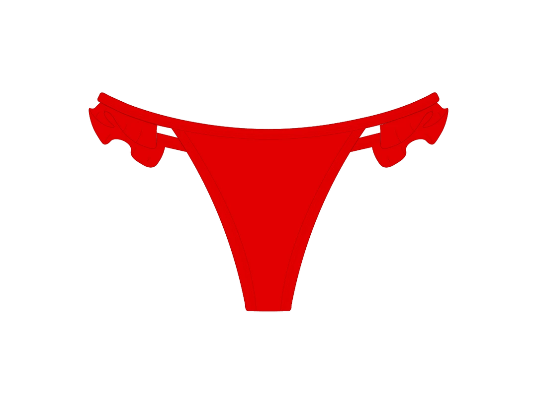 Boutine LA Rose Red Fringe Bottoms