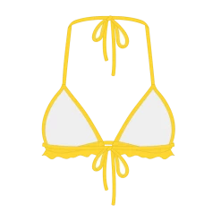 Boutine LA Lily Yellow Fringe Top