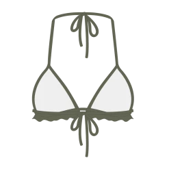 Boutine LA TOPS Moss Green Fringe Top