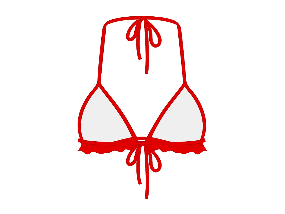 Boutine LA Fringe Top X Multie Bottoms Rose Red Fringe Top