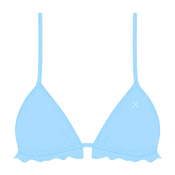 Boutine LA Cloudy Blue Fringe Top