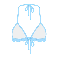 Boutine LA Cloudy Blue Fringe Top