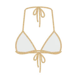 Boutine LA TOPS Gold Dust Shimmer Bikini Top