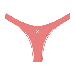 Boutine LA Gum Pink Ribbed Chic 80's Bottoms