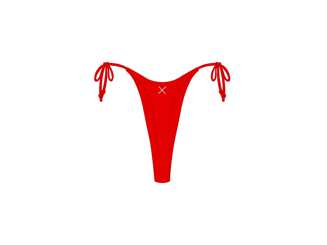 Boutine LA Rose Red Hi Beachy Bottoms