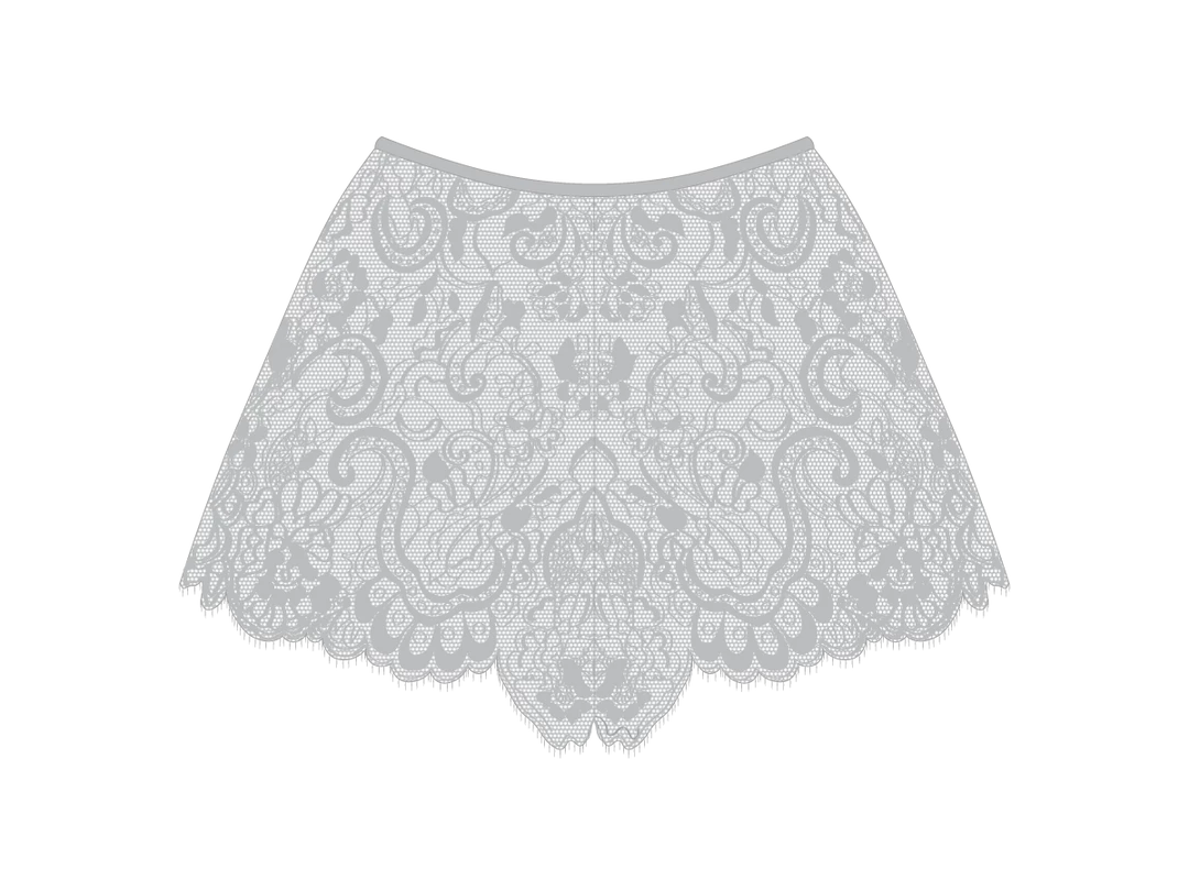 Boutine LA Hills Grey Minimal Lace Shorts UNDERWEAR