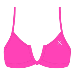 Boutine LA Hot Pink V-Cut Top V-Cut Top X Minimal Bottoms