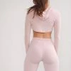 Cameeli Pink Ribbed Lounge Pants
