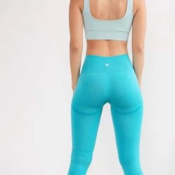 Cameeli ACTIVEWEAR Teal Casual Contour Leggings