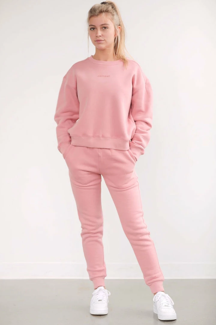 Cameeli ACTIVEWEAR Blush Pink Logo Crewneck Sweatshirt