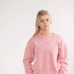 Cameeli ACTIVEWEAR Blush Pink Logo Crewneck Sweatshirt