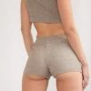 Cameeli Marle Grey Ribbed Lounge Shorts