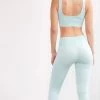 Cameeli Sky Blue Seamless Ribbed Leggings