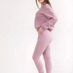 Cameeli ACTIVEWEAR Taupe Logo Crewneck Sweatshirt