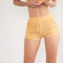 Cameeli Honey Ribbed Lounge Shorts