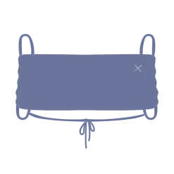 Boutine LA Pale Blue Indie Top TOPS