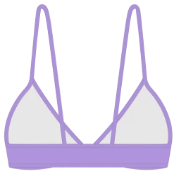 Boutine LA Fitted Tops X Beachy Bottoms Lilac Fitted Top II