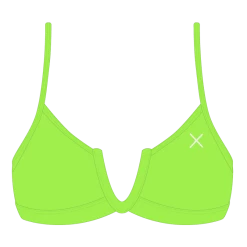 Boutine LA Lime Green V-Cut Top