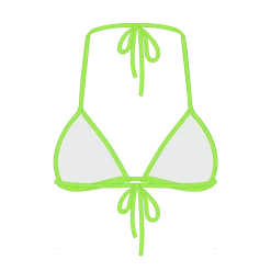 Boutine LA Lime Green Bikini Top II