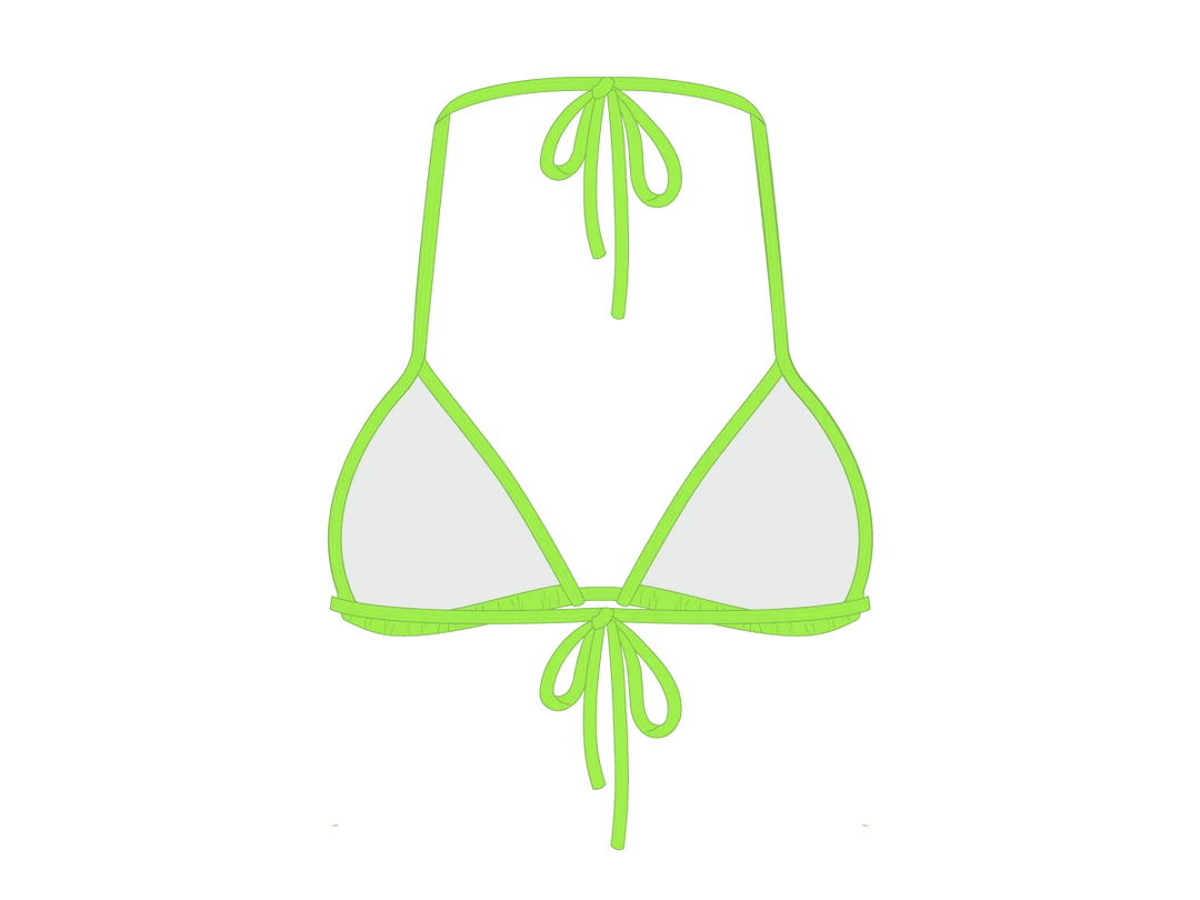 Boutine LA Lime Green Bikini Top II