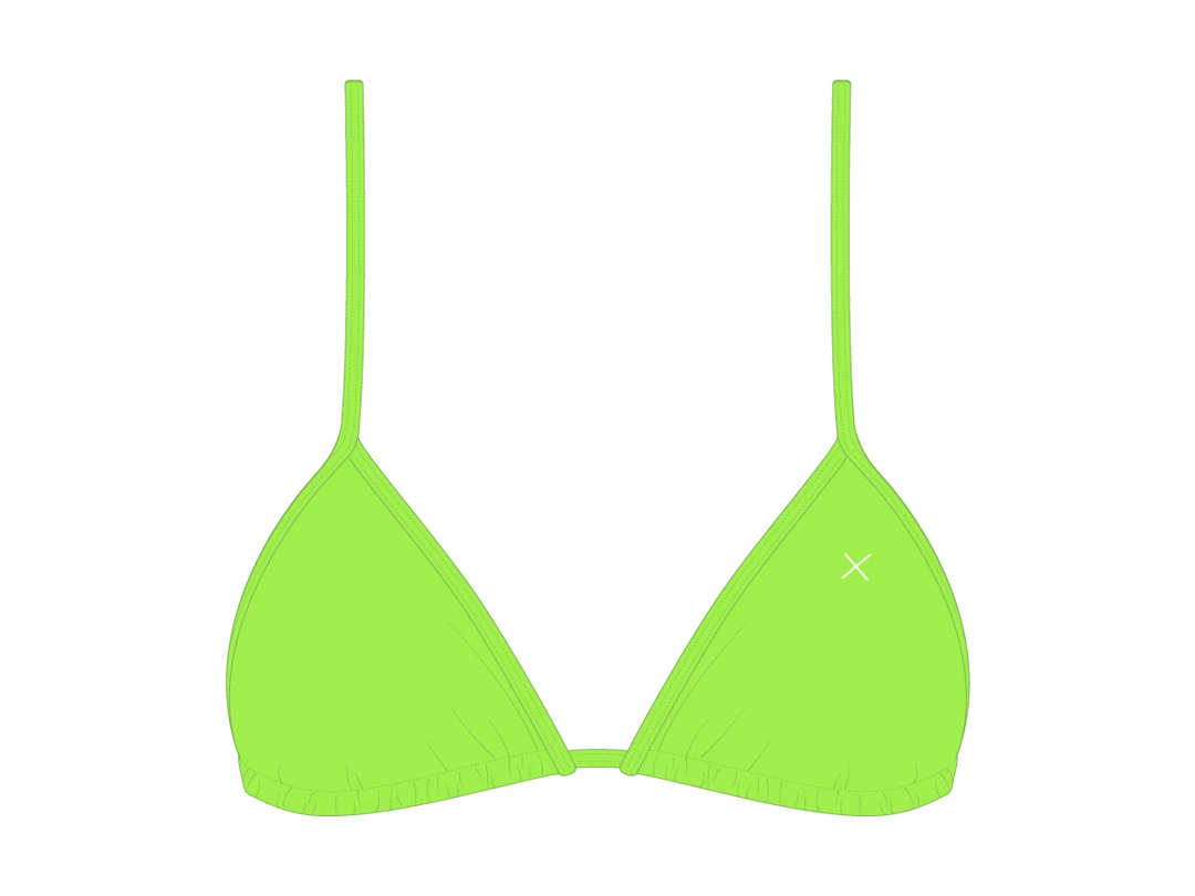 Boutine LA Lime Green Bikini Top II