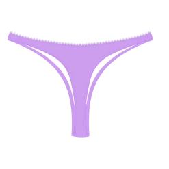 Basicallyswim BOTTOMS Bright Ube Bow Bottom