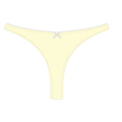 Basicallyswim BOTTOMS Creame Bow Bottom
