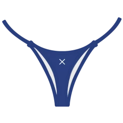 Boutine LA Laguna Blue Minimal Bottoms V-Cut Top X Minimal Bottoms