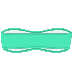 Boutine LA Lake Green Strapless Top