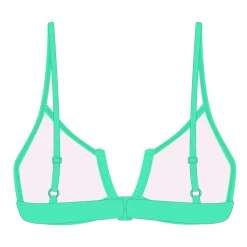 Boutine LA Lake Green V-Cut Top TOPS