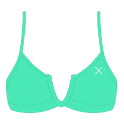 Boutine LA Lake Green V-Cut Top TOPS