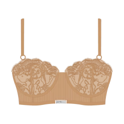 Boutine LA Nude Lace Ribbed Top UNDERWEAR