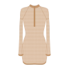 Boutine LA Nude Mesh Zipper Logo Cover-up Dress COVER-UPS