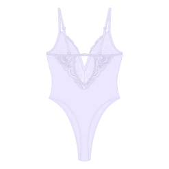ChooksLA Lavender Lace Bodysuit UNDERWEAR