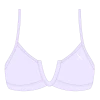 Boutine LA Lavender V-Cut Top V-Cut Top X Minimal Bottoms