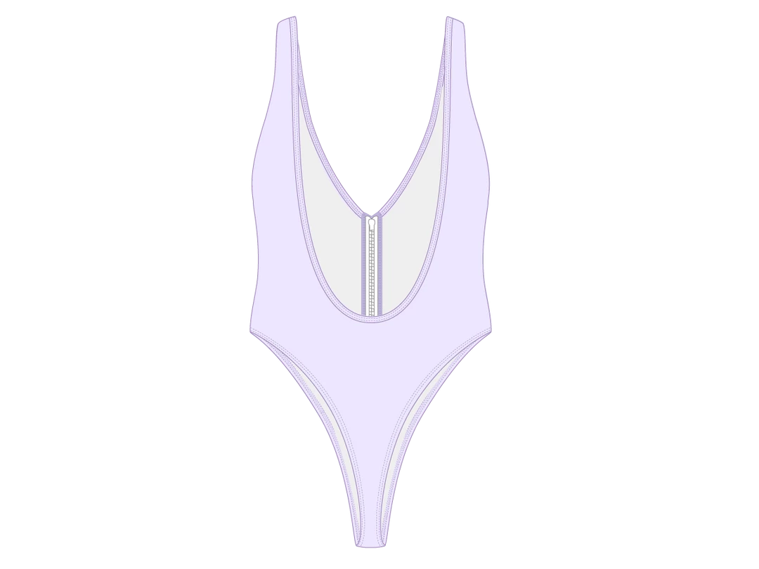 Boutine LA Lavender Zipper One-Piece