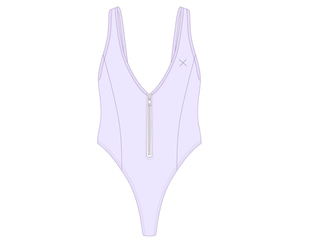 Boutine LA Lavender Zipper One-Piece