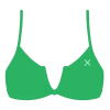 Boutine LA Leaf Green V-Cut Top